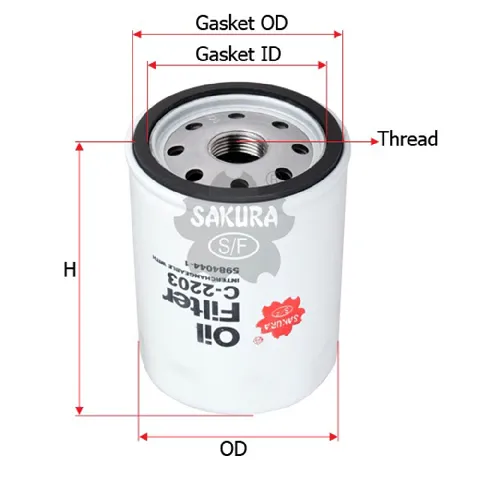 Sakura Filter C-2203 lọc nhớt